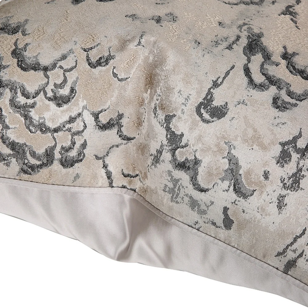 Modern Grey Jacquard Cushion Cover 50x50 High Quality Decor Sofa Pillow Cover Decorative Pillowcase Cushion Covers