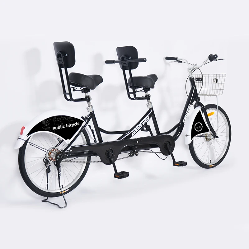 Единой скорости с высоким содержанием углерода стальная рама 2-местный 24 'Велосипед Дорожная сумка для велосипеда