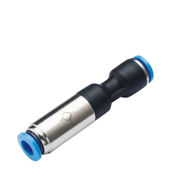 High Quality China Factory PCVU  Straight Non Return Valve Pneumatic Air Check Valve One Way Valve With Push in Connector