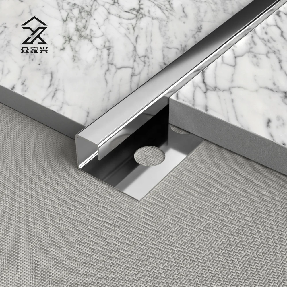 High Quality Finished Tiles Balcony Metal Mirror Tile External Corner Edge Trim