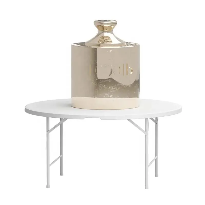 Benjia 10 People Plastic Round Folding Table Outdoor 135cm Wedding Plastic Round Table