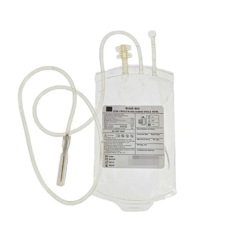 Medical double triple blood collection bag