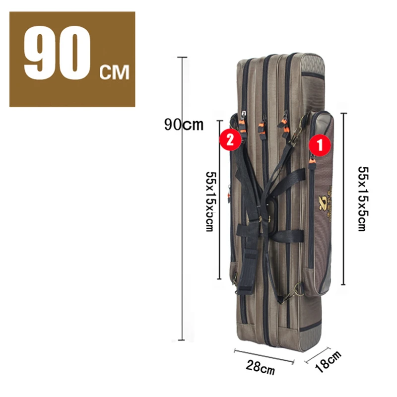 3 слоя Рыболовная Сумка большой емкости портативный рыбы полюс Инструменты сумка для хранения снасти приспособления сумки через плечо Сумки из натуральной кожи Спорт на открытом воздухе