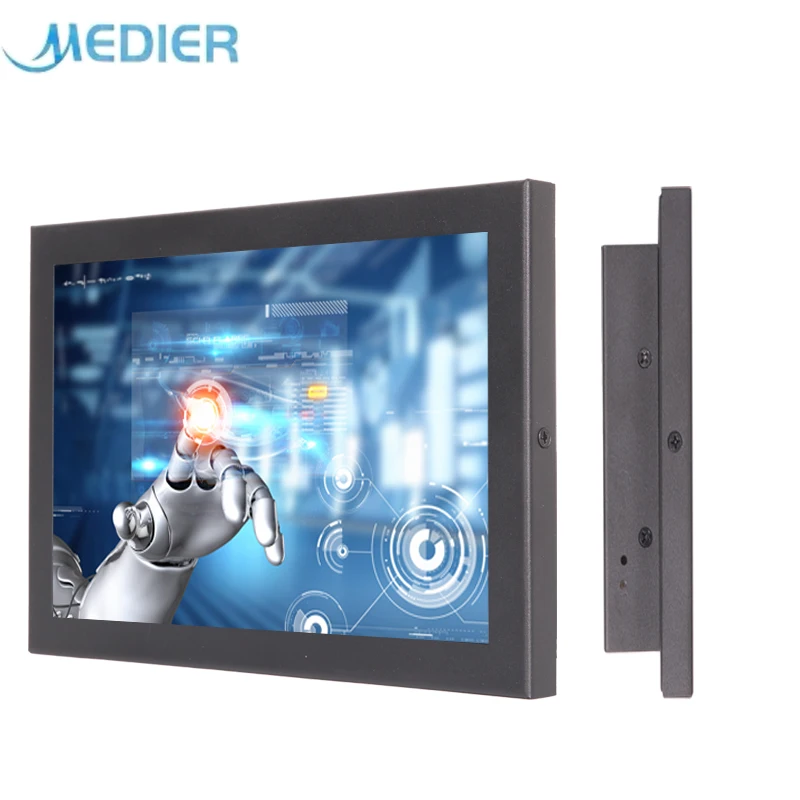 Medier Wholesale High Quality 15.6 Inch Capacitive Touch Screen 16:9 Industrial Touch  Lcd Monitor 1000 Nits