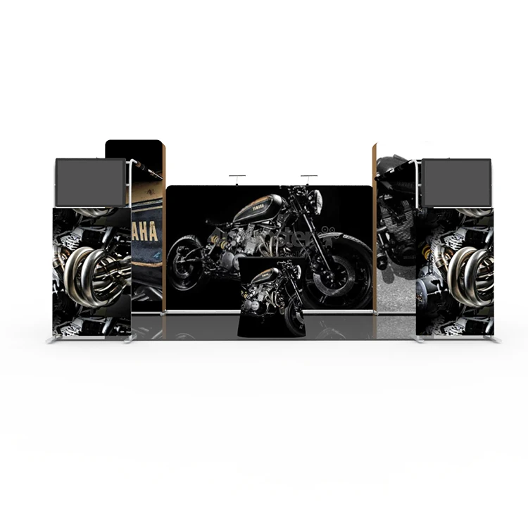 Aluminum tension fabric 3*6m trade show exhibition back wall trade fairc booth