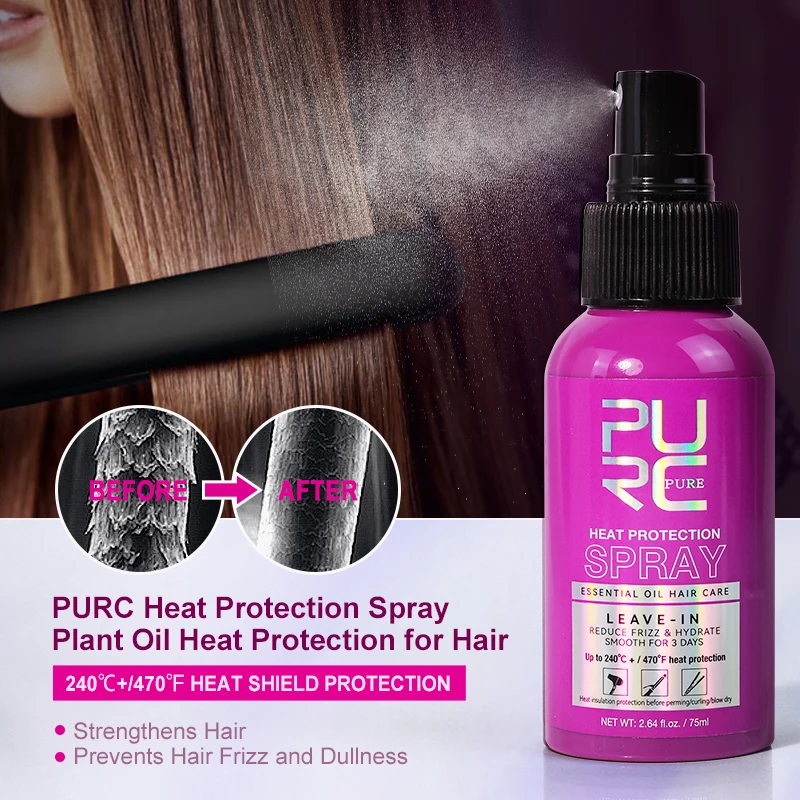 Private Label Lightweight Sulfate Free Alcohol Free Moisturizing Heat Protectant Spray For Hair 450 Fahrenheit Heat Protection