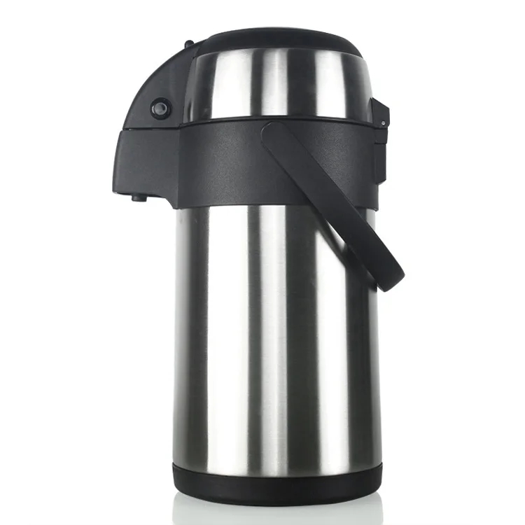 Stainless Steel Double Layer Vacuum Insulation Kettle Air Pressure Water Insulation Kettle Coffee Pot