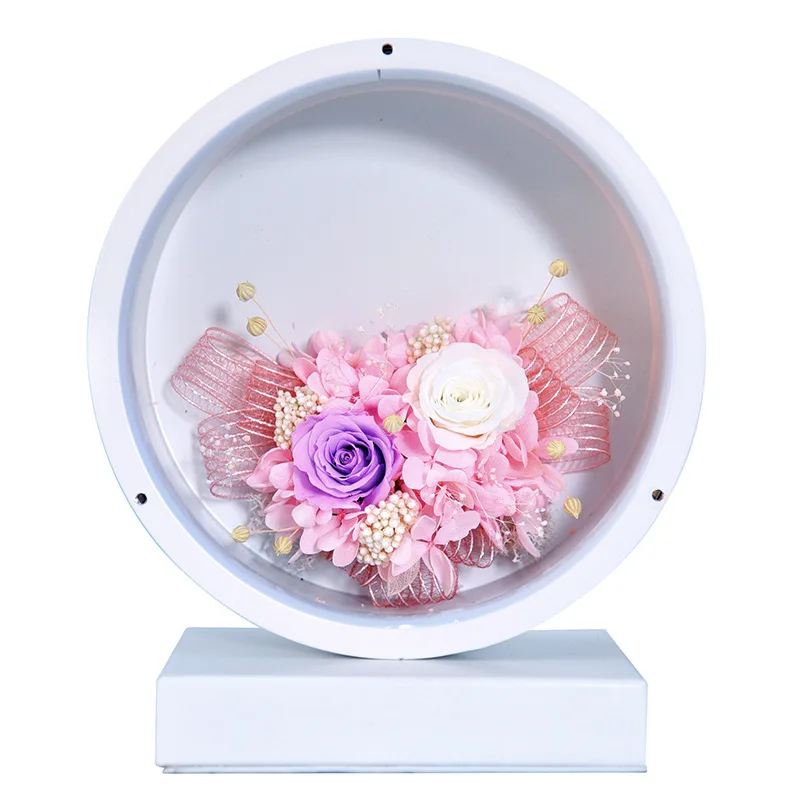 Wholesale Rechargeable Led Table Lamp Preserved Flower Lamp For Home Decor Gifts