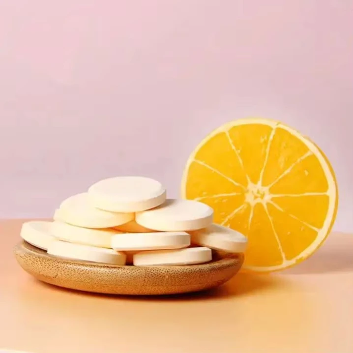 Wellbody OEM/ODM Vitamin C +Zinc orange flavor for skin glowing beauty vitamins supplement vitamin c Effervescent Tablets