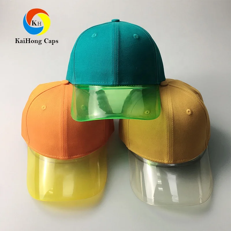 2022 Hot Sale KaiHong Transparent Visor Baseball Summer hats From BSCI Audit Factory Sedex 4P Audit Factory