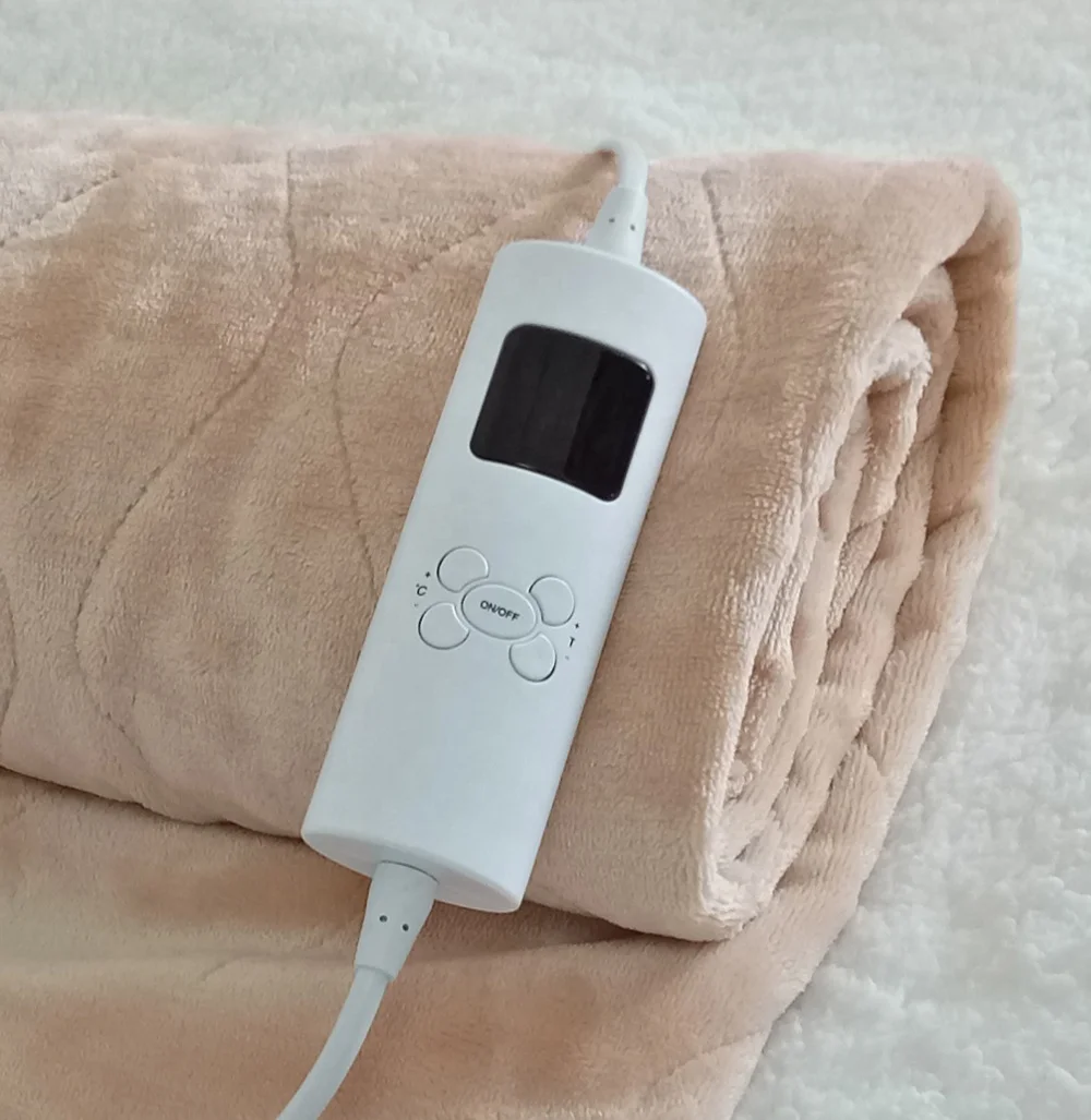 CE/GS/CB/BSCI Certificate Super soft fleece washable hot sale Heated Throw Blanket/ electric over blanket