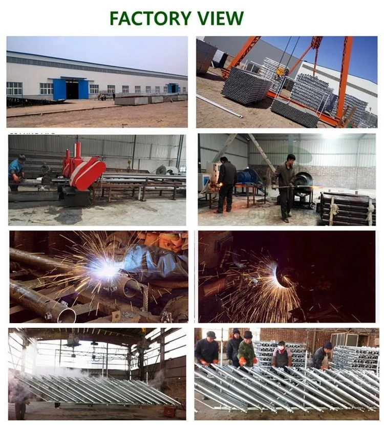 Manufacture galvanized ground earth screw pole post anchor for solar project