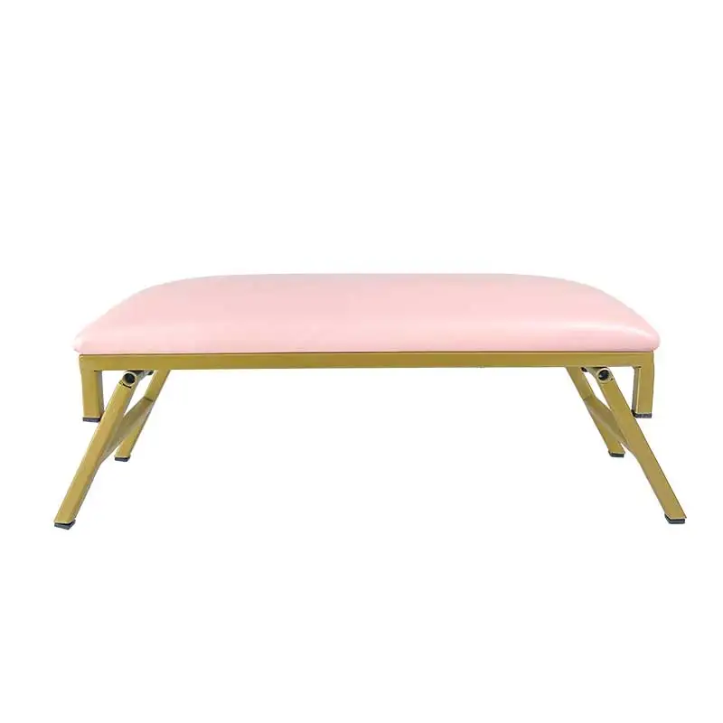 Premium Quality Designer Pink Nail Art Arm Rest Cushion Soft Leather Nail Arm Rest Hand Pillow Set With Table Mat