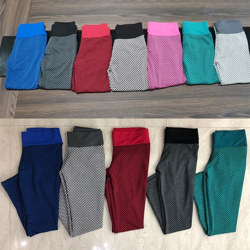
2021 Ladies HOT Colorful Ruched Scrunch Butt Lifting Fitness Tight High Waist Booty Workout Yoga Pants stretch Leggings 