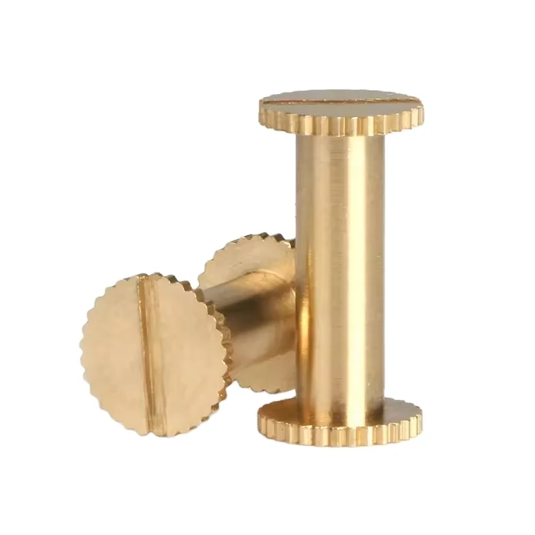 JINGHONG лидер продаж латунные заклепки с накаткой из чистой меди гвозди рецепт винты для фотоальбома