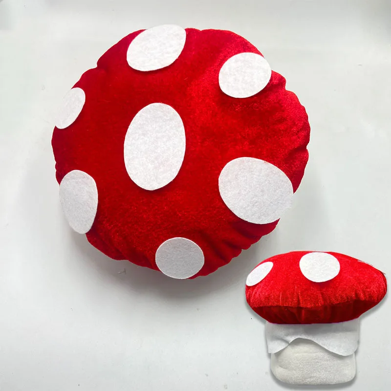 Adults Mushroom Toadstool Hat Mario Fancy Dress Costume Fairy Tale Nature Hat