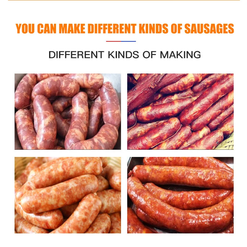 commercial professional pneumatic automatic electric sausage stuffer filling machine