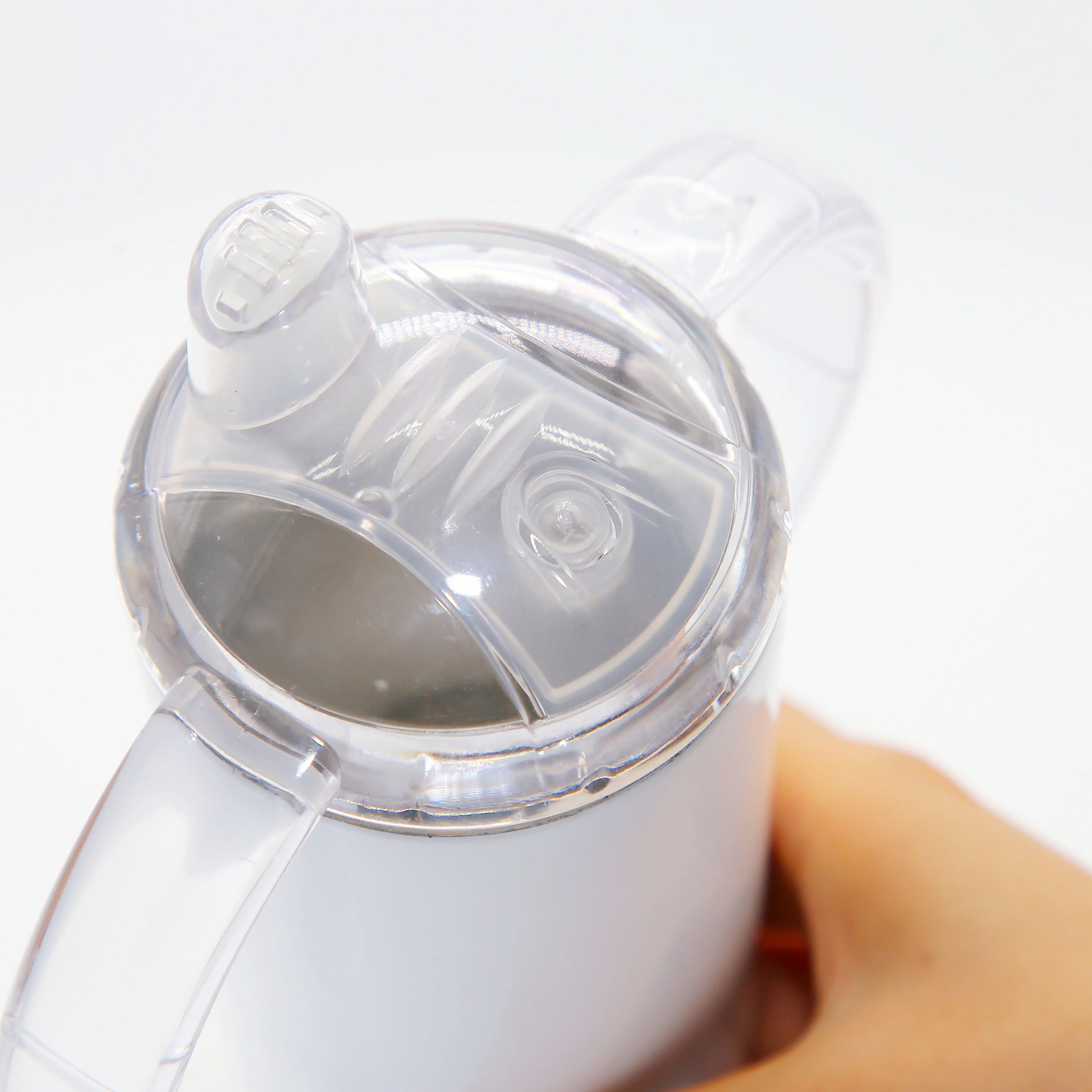 US warehouse 12oz Straight Kids Sippy Cups  Stainless Steel Vacuum  Sublimation Blanks Kids Tumbler BPA Free Double Lids