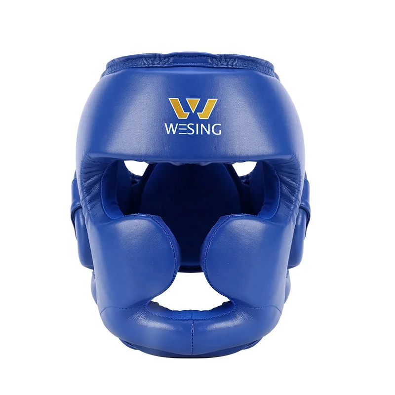 Wesing 2023 Custom Boxing Headgear Microfiber Leather Top Ten Model Head Guard Boxing