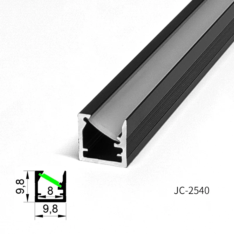 W10*H10 LED Profile Light Built-in Lamp with Full Hidden Edge 45 Degree Oblique Luminescent Profil