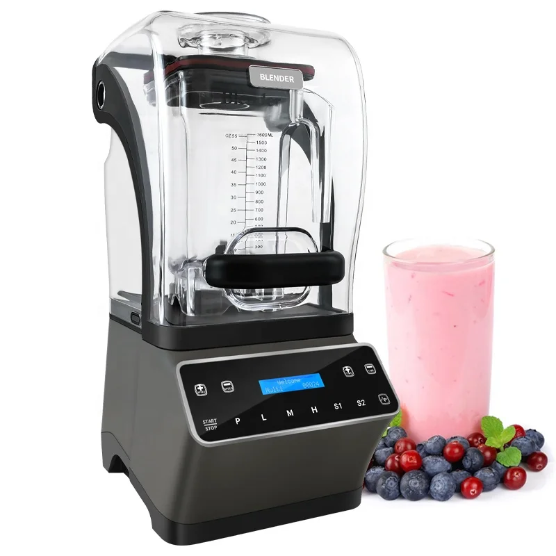1500 Watt Blender Made in China Wholesale OEM Factory Culinary  Quiet Food Blender with Shield Sound Enclosure