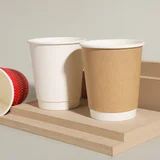 Высококачественные бумажные стаканчики 8 унций 12 16 20 кофейные для горячих напитков Одноразовые крафт-бумаги на заказ