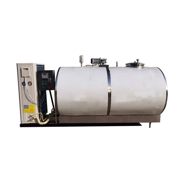 stainless steel refrigerated bulk small 1000 liter 2000l milk cooling tank