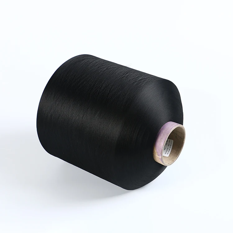 AA grade factory sales DTY polyester filament yarn Bleach white 100% polyester DTY 150D/48F yarn HIM SD