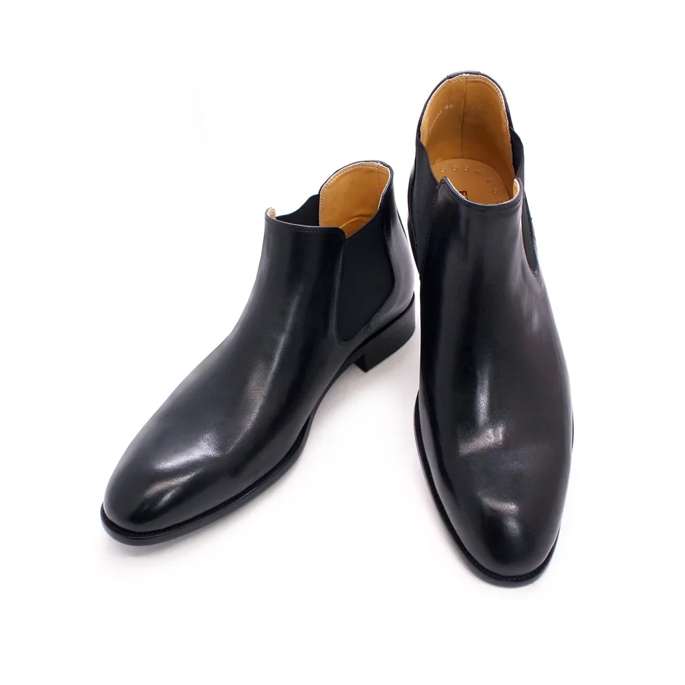 Ankle Boots Men Genuine Leather Shoes Casual Business Dress Shoes Men For Wedding Party Office Fashion Shoes