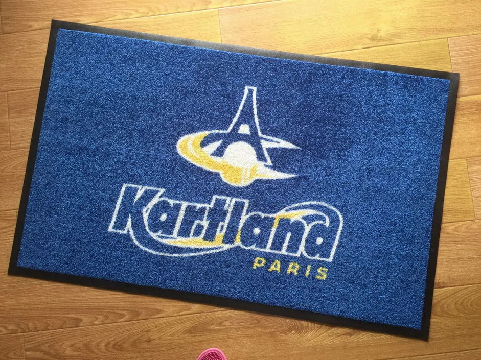 Garage Indoor Outdoor Logo Floor Motorcycle Rubber Mat