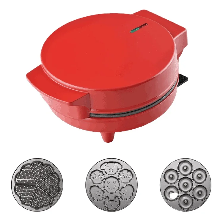 Electric Breakfast Sandwich Maker With Egg Cooker Ring Grilled Sandwich Toastie Maker Omelettes & Waffles Maker