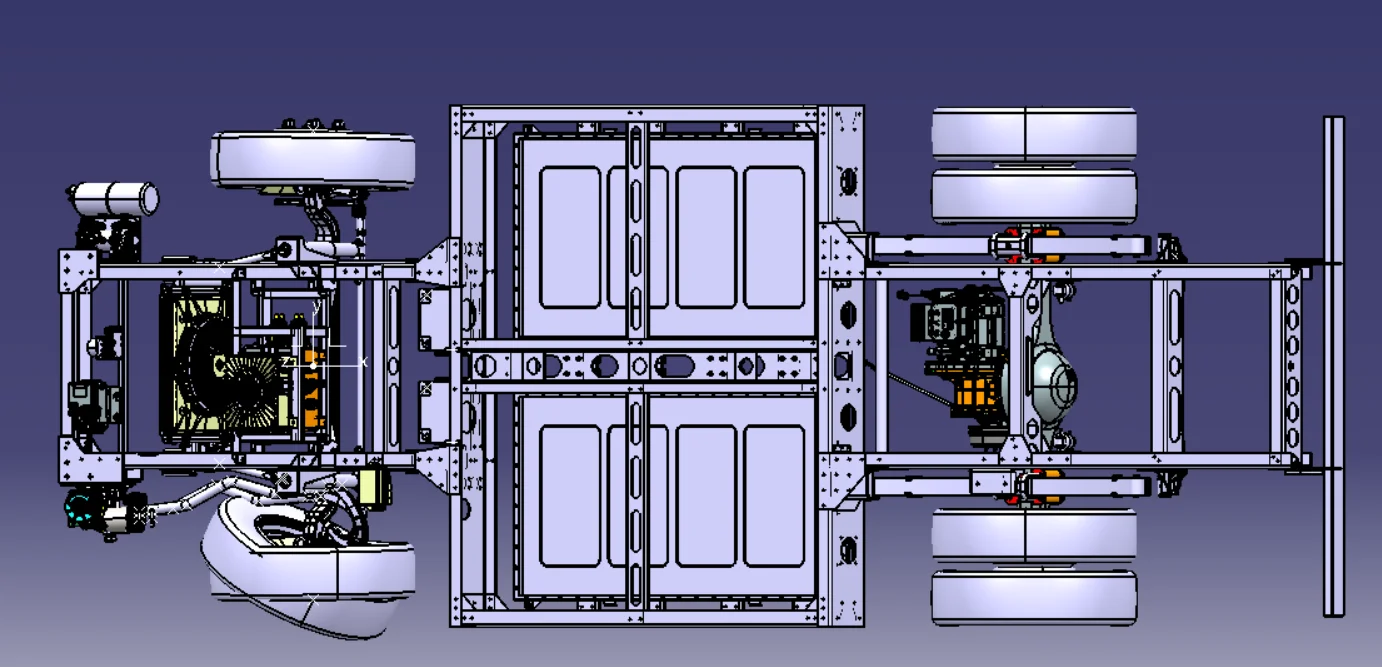 Brogen OEM EV skateboard truck chassis all-electric chassis platform medium-duty trucks