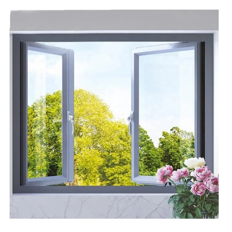 Hot Sale New Style Windproof Break Aluminum Glass Swing French Casement Windows With Good Price