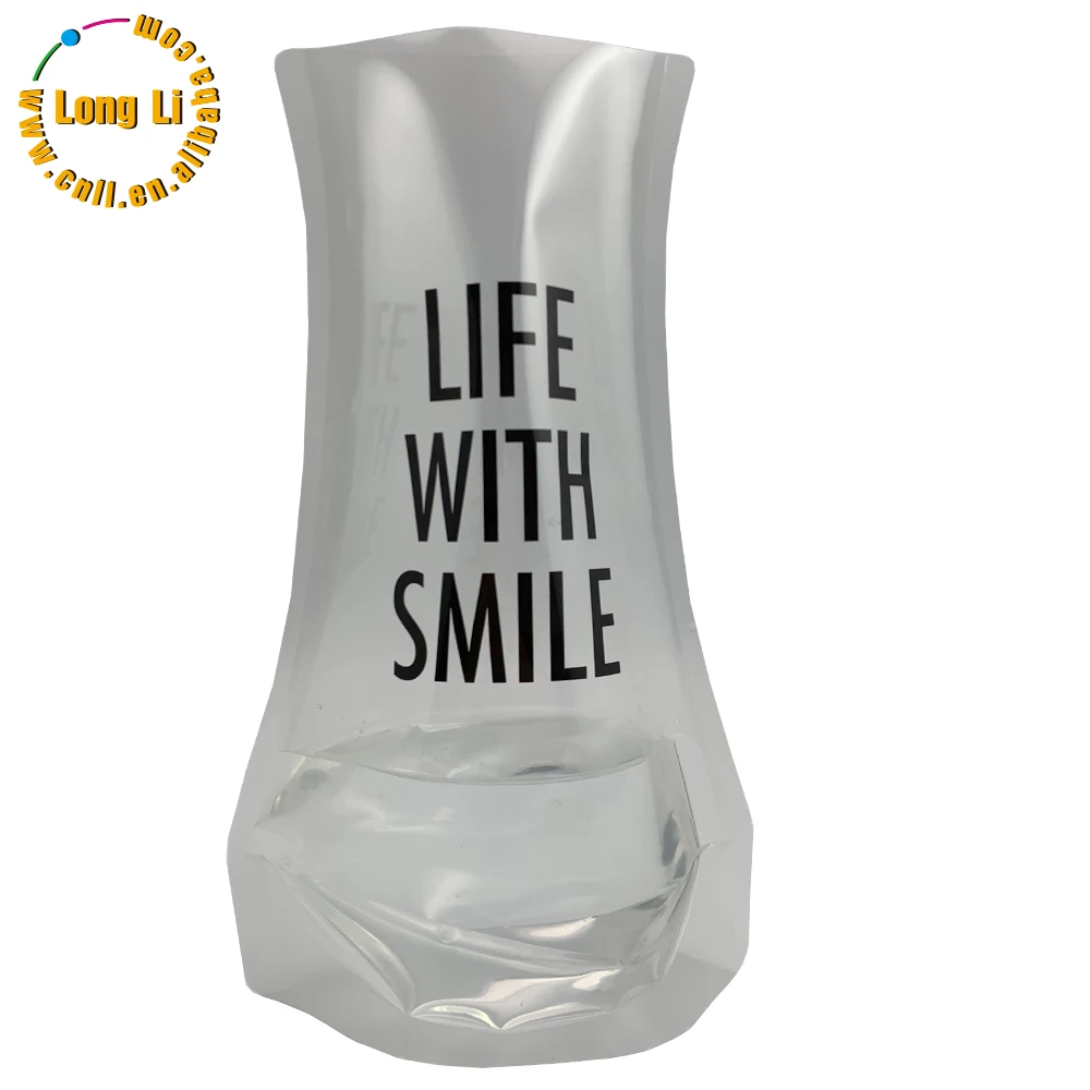 
Various pattern Promotion foldable plastic vase for flower 