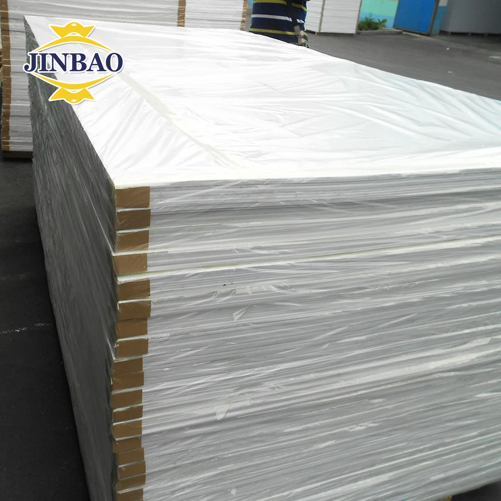 JINBAO hot sale 4ft x 8ft 18mm pvc foam board printed pvc sheet  for furniture from china