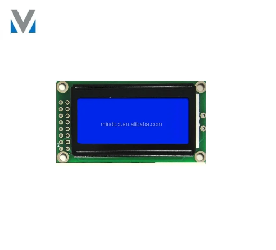 8x2 Character stn negative rohs display module 58mm* 32mm*13.5mm character lcd module