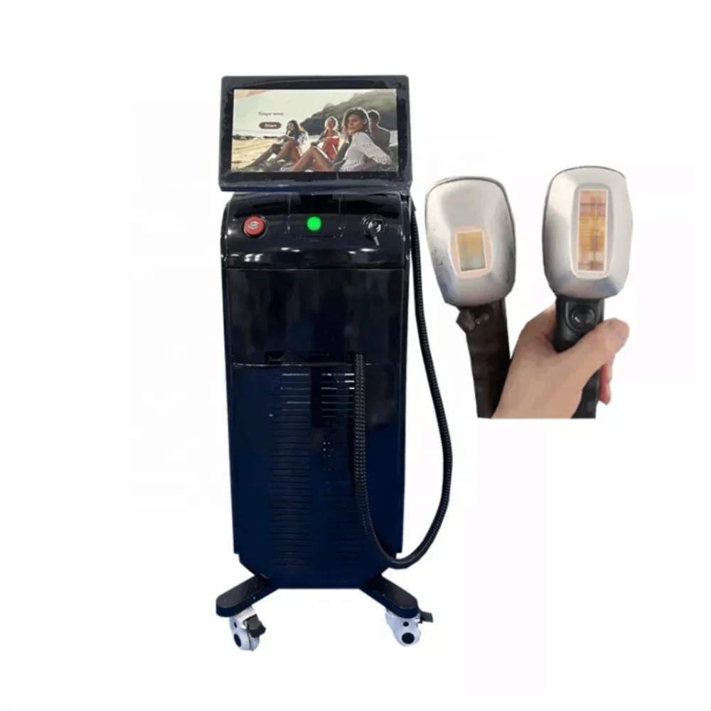 Cloud computing 2023 Hot Dual or one Heads Ice Titanium CE TUV ISO Hair Removal Diode Laser 1600-2000W 755 808 940 1064nm 4 wave