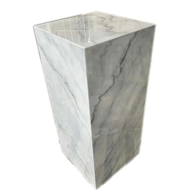 modern furniture custom acrylic square wedding plinth flower stand