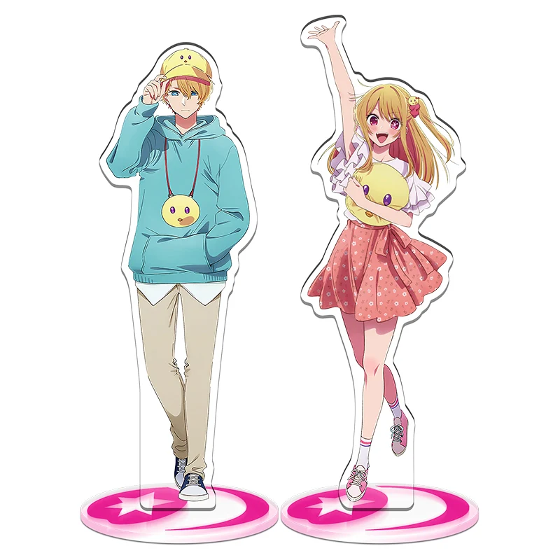 8CM Oshi No Ko 2 Mother and Children HoshinoAi Japan Aquamarine Ruby Anime Animation Acrylic Standee Figures Pendant Keychain