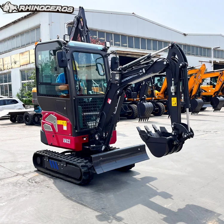 Rhinoceros xn22 2 ton min excavator with canopy mini excavator digger for sale Mini Excavator China Digger Machine