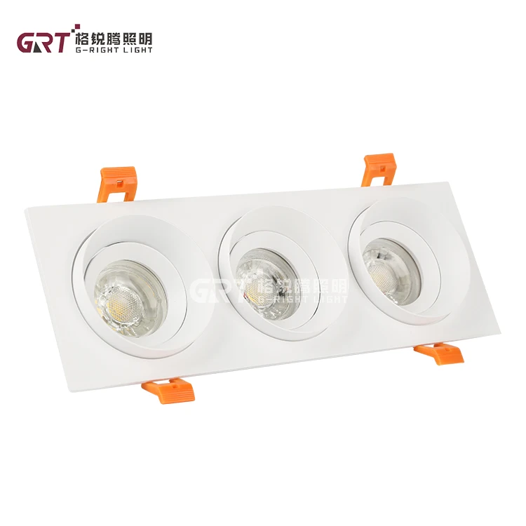 Wholesale Price Indoor Adjustable Angle 5watt Square Recessed GU10 COB SKD Led Ceiling Downlight