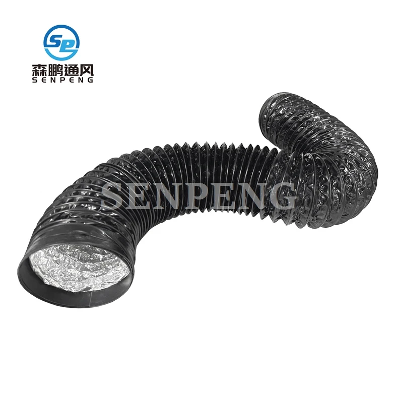 HVAC Spare Parts Spiral Type PVC Aluminum Ducting Ventilation Air Ducting