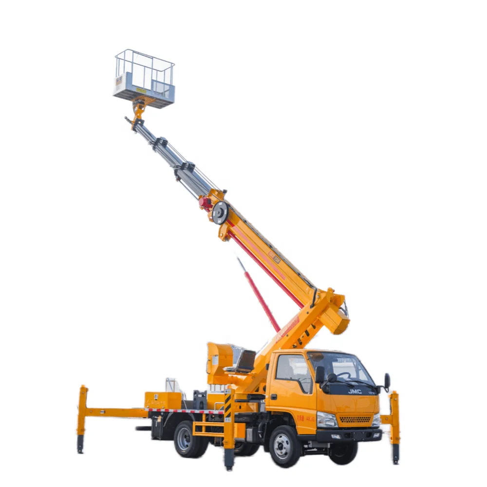 Новая конструкция JMC 4*2 23 м телескопическая стреловая Летающая машина для работы на большой высоте от производителя грузовика