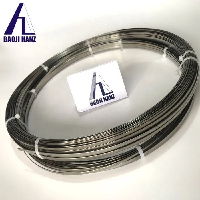ASTMF2063 Niti wire Super Elastic high quality nitinol flat wire for sale