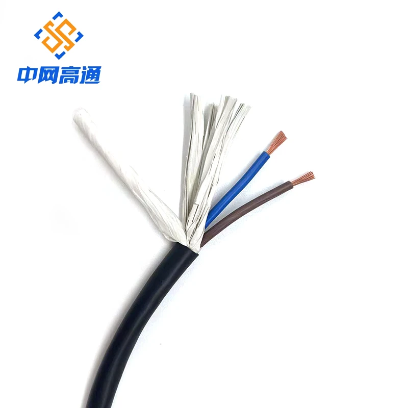 Multi Conductor Royal Cord Flexible Cable RVV 2 3 4 5 Core 0.75 1 1.5 2.5 4 6 MM Electrical Cable Wire Power Cable