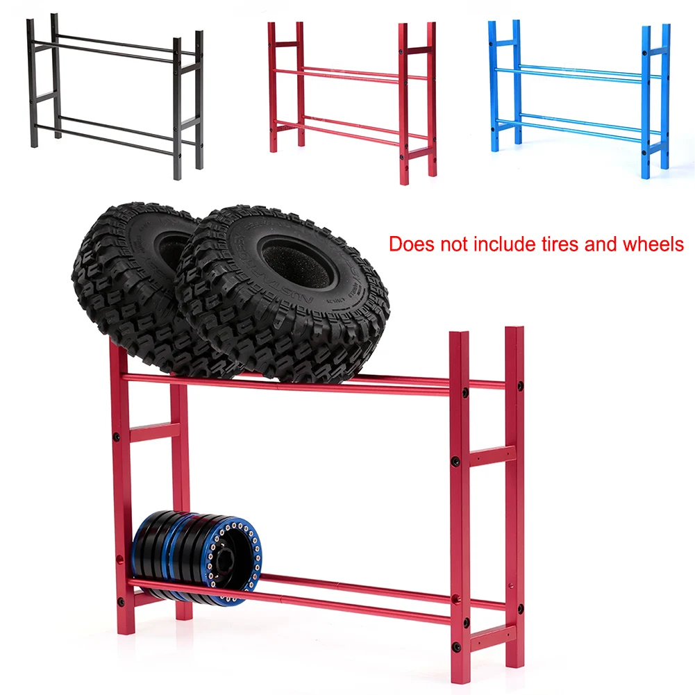 RUIMEI Metal 2 tire display rack heavy duty steel garage tyre display racks hanging storage holders