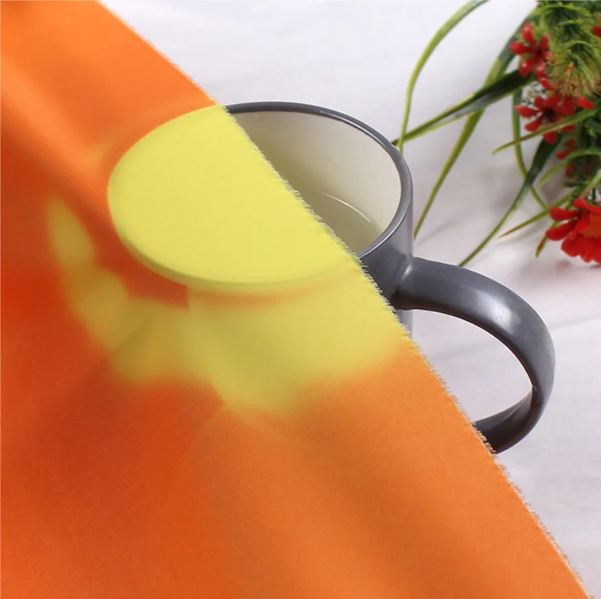 Temperature Color Change Treatment 100% Polyester Microfiber Brushed Thermochromic Fabric Thermochromic Fabric Chameleon Texture