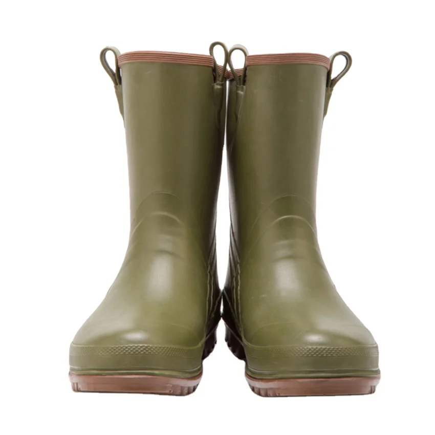 Heavy Duty Appearance Durable Safety Rubber Protection Lady Cheap Winter Short Rain Boots