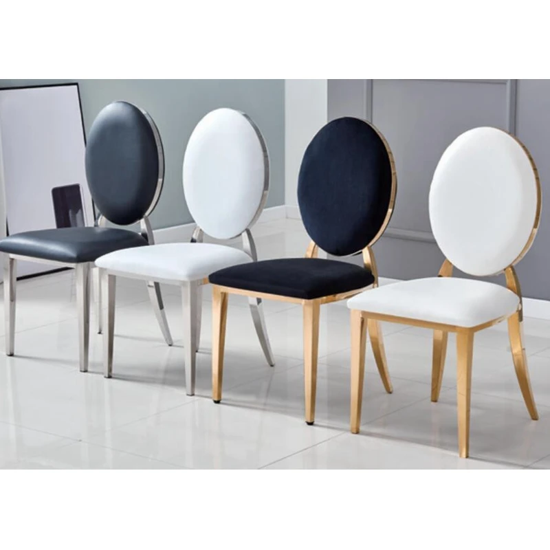 Wholesale European popular Cheap modern nordic stainless steel wedding chairs
