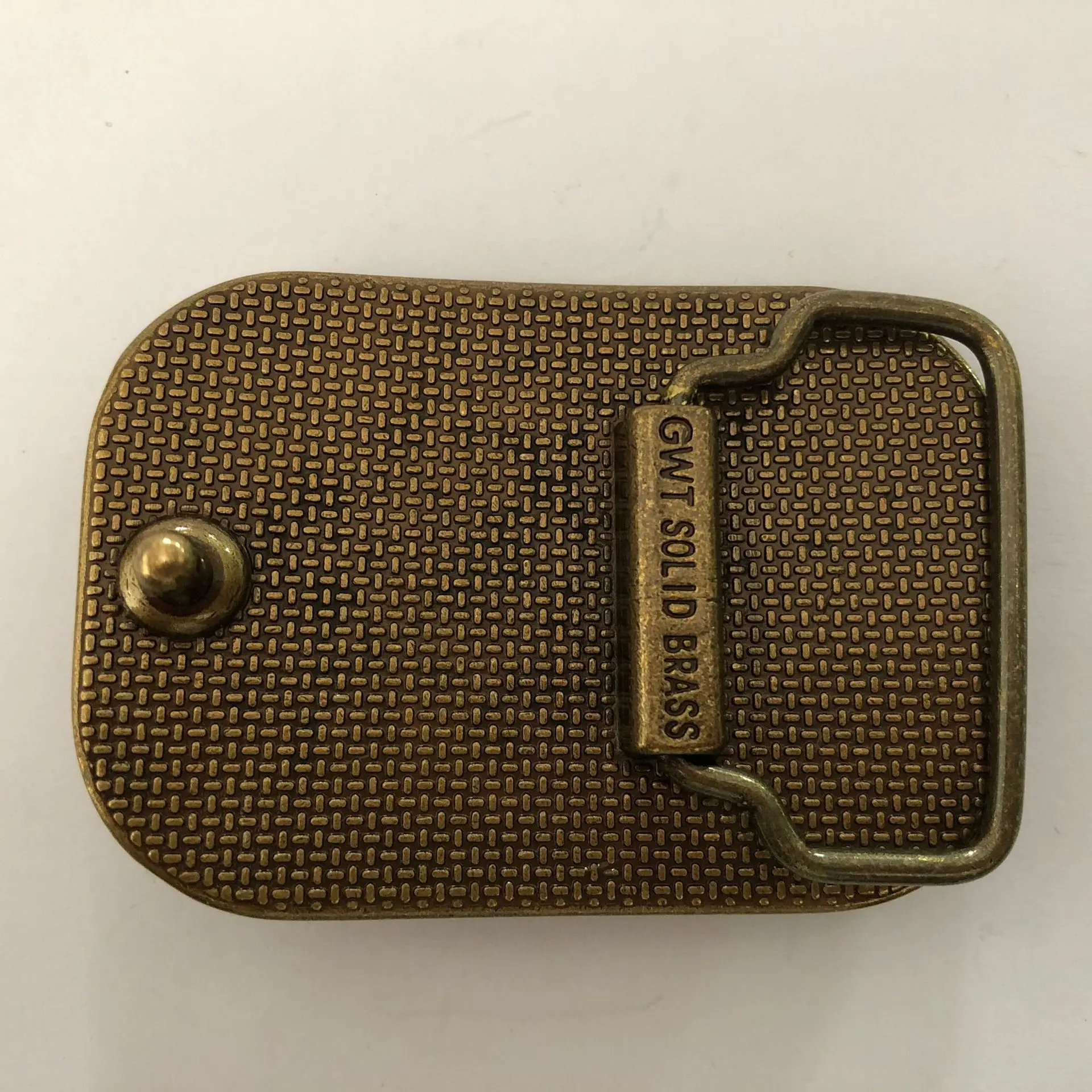 High quality inner width 40mm customized solid brass dragon head western name plate belt buckle